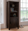 THE ATTIC KL-1732W Solid Wood Close Book Shelf (Finish Color - Walnut 2, Pre-assembled)