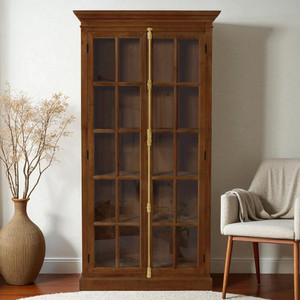 the attic kl-1804h solid wood close book shelf