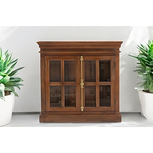 the attic oregon sideboard small multipurpose cabinet for kitchen and living room storage classy sideboard solid mango wood honey matte finish