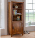THE ATTIC Sheesham Solid Wood Close Book Shelf (Finish Color - Honey 4, Pre-assembled)