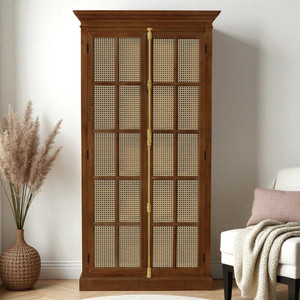 the attic solid wood close book shelf