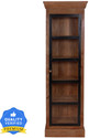 THE ATTIC Solid Wood Close Book Shelf (Finish Color - Honey 2, Pre-assembled)