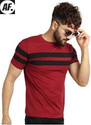 ATTITUDE START OF FASHION Striped Men Maroon