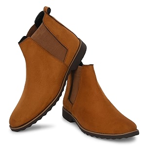 Attitudist Mid Top Round Toe Chelsea Boots
