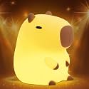 Attivolife Capybara Night Light for Kids, Animal Silicone Night Lamp USB Rechargeable, Touch Control with Dimmable &amp; Timer, Cute Home Bedside Decor Portable, Kawaii Birthday Xmas Gift for Girl Boy
