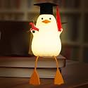 Attivolife Preschool Graduation Gift - Duck Night Light with Dimmable, LED Silicone Lamp, 2024 Cute Kindergarten Pre-K Graduation Gift for Kid Boy Girl