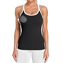 ATTRACO Ribflex Ribbed Workout Tank Tops for Women with Built in Bra
