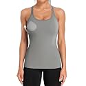 ATTRACO Ribflex Ribbed Workout Tank Tops for Women with Built in Bra
