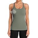 ATTRACO Ribflex Ribbed Workout Tank Tops for Women with Built in Bra