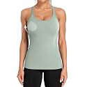 ATTRACO Ribflex Ribbed Workout Tank Tops for Women with Built in Bra