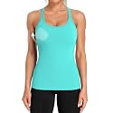 ATTRACO Ribflex Ribbed Workout Tank Tops for Women with Built in Bra