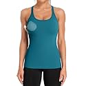 ATTRACO Ribflex Ribbed Workout Tank Tops for Women with Built in Bra