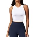 ATTRACO Ribflex Workout Tank Tops for Women Full Length Gym Athletic Top