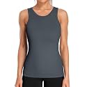 ATTRACO Ribflex Workout Tank Tops for Women Full Length Gym Athletic Top