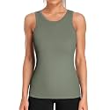 ATTRACO Ribflex Workout Tank Tops for Women Full Length Gym Athletic Top