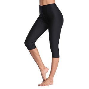 attraco swim pants for women high waisted swim capris swim shorts swimming leggings