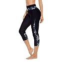 ATTRACO Swim Pants for Women High Waisted Swim Capris Swim Shorts Swimming Leggings