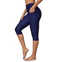 ATTRACO Swim Pants for Women High Waisted Swim Capris Swim Shorts Swimming Leggings