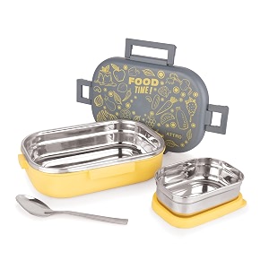 Attro Food Time Stainless Steel Lunch Box