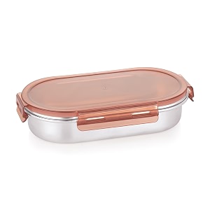 Attro Steelox Oval Stainless Steel Container with