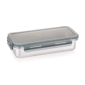 Attro Steelox Rectangle Stainless Steel Container with