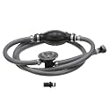 Attwood Mercury Marine Fuel Line Kit, EPA Compliant, 6 Ft, 3/8-In Dia. Hose with Tank &amp; Engine Fittings, includes Sprayless Connector (Tank-side Fitting), Primer Bulb, Fuel Demand Valve, 93806MUSD7