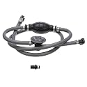Attwood Johnson/Evinrude Marine Fuel Line Kit, EPA Compliant, 6 Ft, 3/8-In Dia. Hose with Tank &amp; Engine Fittings, Sprayless Connector (Tank-side Fitting), Primer Bulb, Fuel Demand Valve, 93806EUSD7