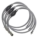 Attwood Pre‑1998 Mercury/Mariner Marine Fuel Line Kit,EPA Compliant,Hose with Tank & Engine Fittings,includes Sprayless Connector (Tank-side Fitting), Primer Bulb, 93806AUS7, 6' L x 3/8" D (Pack of 3)