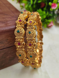 Atulya Alloy Gold-plated Bangle