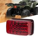 ATV LED Tail Light Aftermarket Taillight 5KM-8472C-10-00 Compatible with Yamaha Rhino Kodiak Grizzly Big Bear Bruin Wolverine Viking (Red Lens)