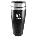 Au-Tomotive Gold, INC. Honda Civic 14oz Black Stainless Steel Travel Mug