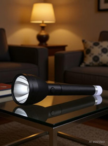 aubade rechargeable 3 mode long range upto 1km battery backup 8 hrs torch emergency light