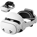 Aubika New Hybrid VR Head Strap for Meta Quest 3/3S, 2-1 Halo Elite Mode