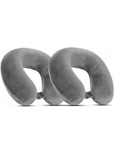 auctimo micro fiber u-shaped soft travelling pillow set of 2 neck pillow neck pillow neck pillow