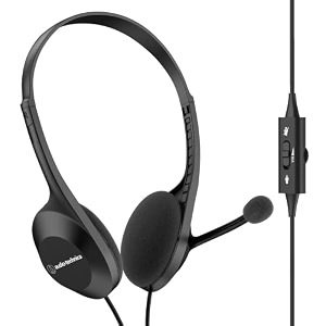 audio-technica usb headset with 30mm drivers condenser mic usb-atype-c connectivity  2020000 hz headphone response 16-bit48 khz compatible with windows amp macos