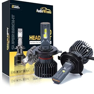 audio wheels grey h4h19160w led headlight bulbs super bright 16000 lumens 6000k cool white for quick installation