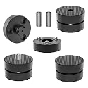 Audiocrast 4X HiFi Speaker Spikes 40×23mm Speaker Stand Feet Pads HiFi Shock Absorber Feet Aluminum Isolation Feet for Audio Speaker Subwoofer CD DVD Amplifier Turntable DAC