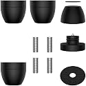 Audiocrast 4X HiFi Speaker Spikes Stand Feet Pads 30x33mm Isolation Feet, Aluminum Speaker Shock Absorber for Subwoofer Amp Turntables DAC