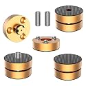 Audiocrast HiFi Speaker Spikes Stand Feet Shock Absorber Feet Pads Isolation Feet 40mm×23mm Aluminum with Balls for Audio Speaker Subwoofer CD DVD Amplifier Turntable DAC