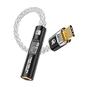 AUDIOCULAR SPARK USB-C to 3.5mm DAC Dongle, CX31993 DAC + MAX Amp, Hi-Res Audio Adapter 32bit/384khz, Compatible with iPhone 17/16 /15 Series, Galaxy S25 / S24 Ultra &amp; Type C Phones (Grey)
