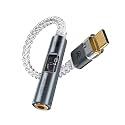 AUDIOCULAR SPARK USB-C to 3.5mm DAC Dongle, CX31993 DAC + MAX Amp, Hi-Res Audio Adapter 32bit/384khz, Compatible with iPhone 17/16 /15 Series, Galaxy S25 / S24 Ultra & Type C Phones (Grey)