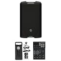 Audiosavings Bundle: Mackie SRT215 15 Powered Active PA Speaker Bundle with Rockville RCM03 Pro Studio Recording Microphone & (2) Rockville ROCKMIX 4 Female to Male XLR Mic Cable (4 Items)