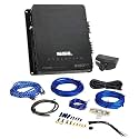 Audiosavings Bundle: SSL EV2.1000 1000-Watt 2-Channel Class A/B Car Audio Amplifier with MOSFET Power Supply, RWK81 8 AWG Copper Amp Installation Kit with RCA Cables, 2-Items