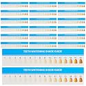 AUEAR, 20 Pack Teeth Shade Guide Whitening Chart Tooth Color Cards White