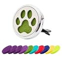 AUEAR, Dog Paw Car Diffuser Vent Clip - 30mm Aromatherapy Essential Oil Car Diffuser Vent Clips with 10 Refill Pads