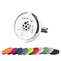 AUEAR, Turtle Car Diffuser Vent Clip - 30mm Aromatherapy Essential Oil Metal Car Diffuser Vent Clips with 10 Refill Pads