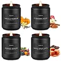 Auelife Fall Candle Set for Home Scented, Soy Wax, 4 Pack 28 oz