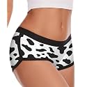 Aueyan Womens Boyshorts Panties Stretchy Boxer Briefs Novelty Lounge Sleep Shorts