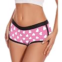 Aueyan Womens Boyshorts Panties Stretchy Boxer Briefs Novelty Lounge Sleep Shorts