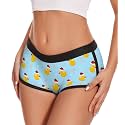 Aueyan Womens Boyshorts Panties Stretchy Boxer Briefs Novelty Lounge Sleep Shorts
